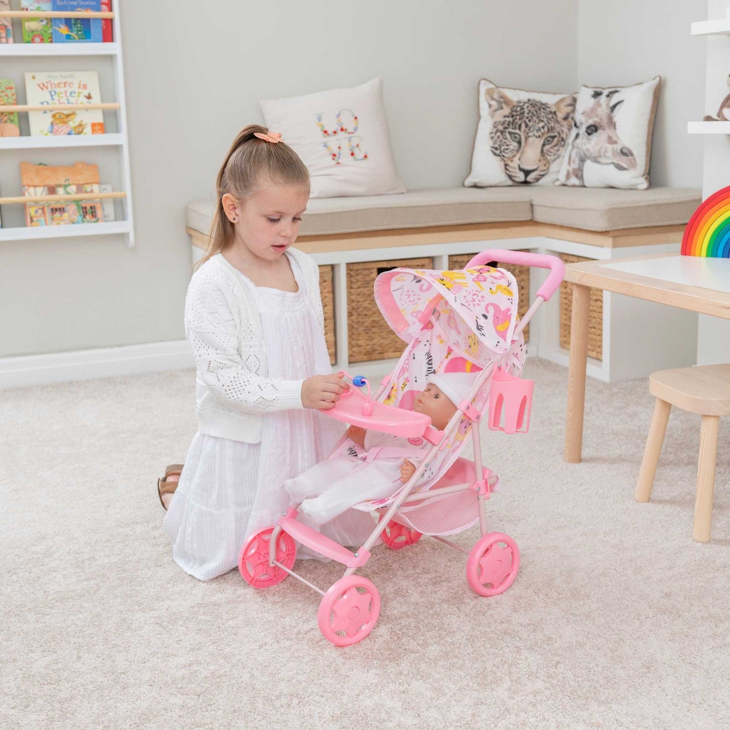 BabyBoo Jungle Playtime Dolls Pushchair