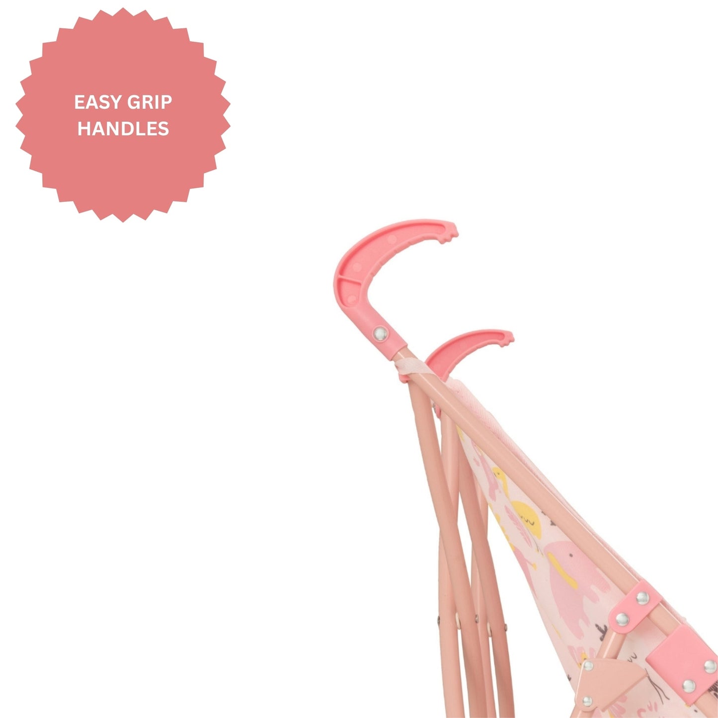 BabyBoo Twin Dolls Stroller - Pink Jungle