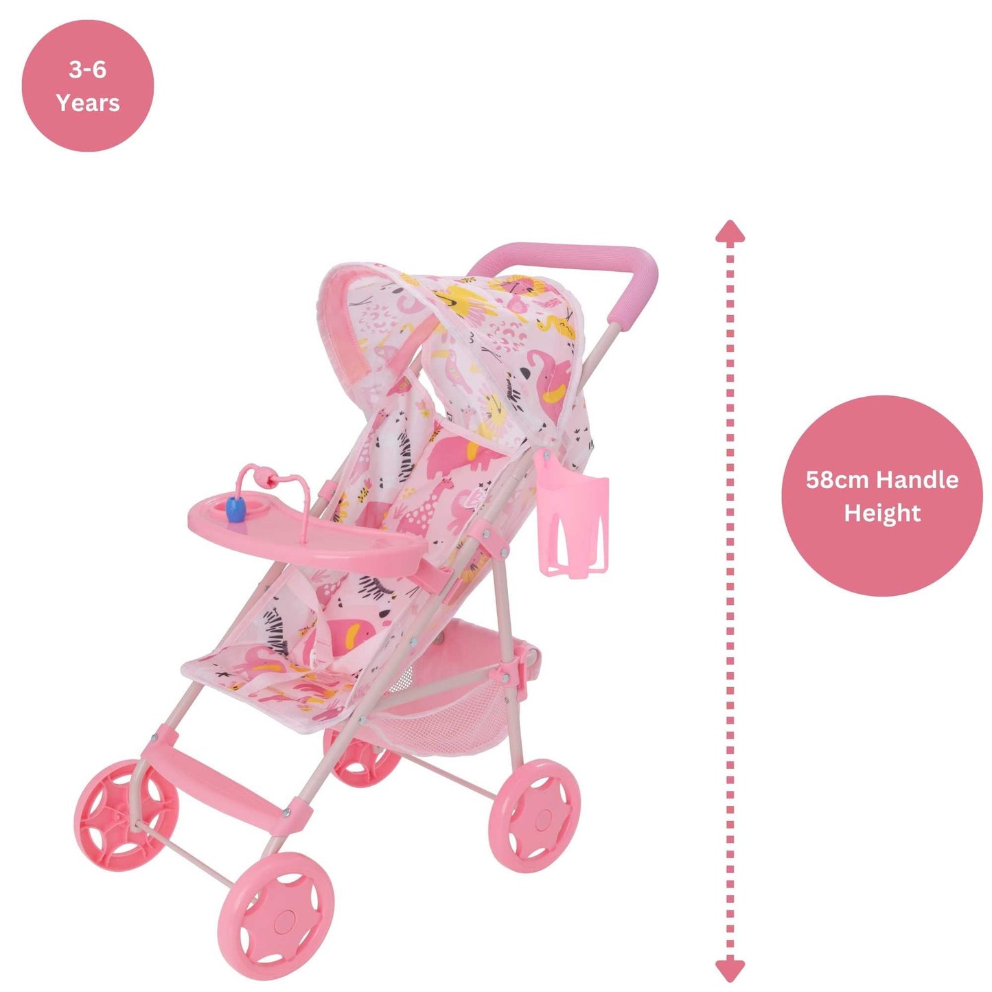 BabyBoo Jungle Playtime Dolls Pushchair