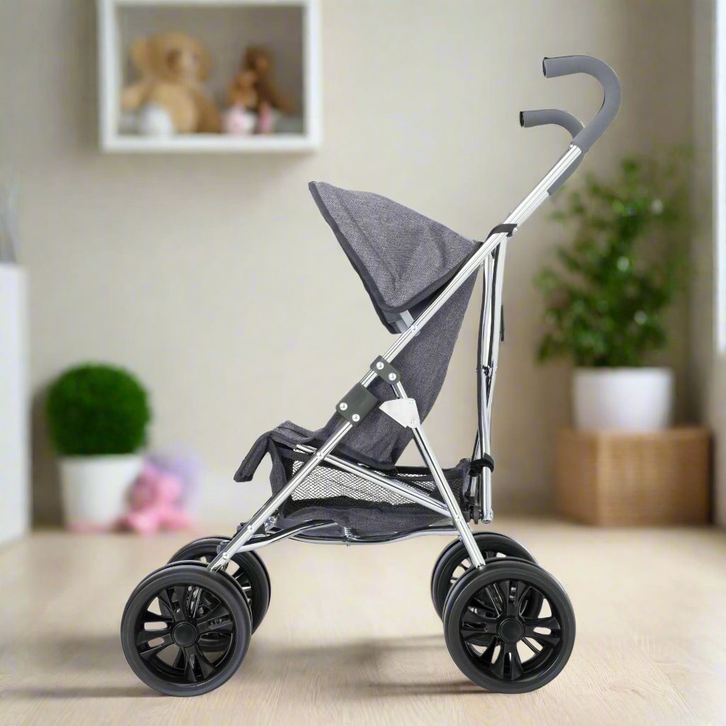 Celuna Premium Junior Dolls Stroller - Grey