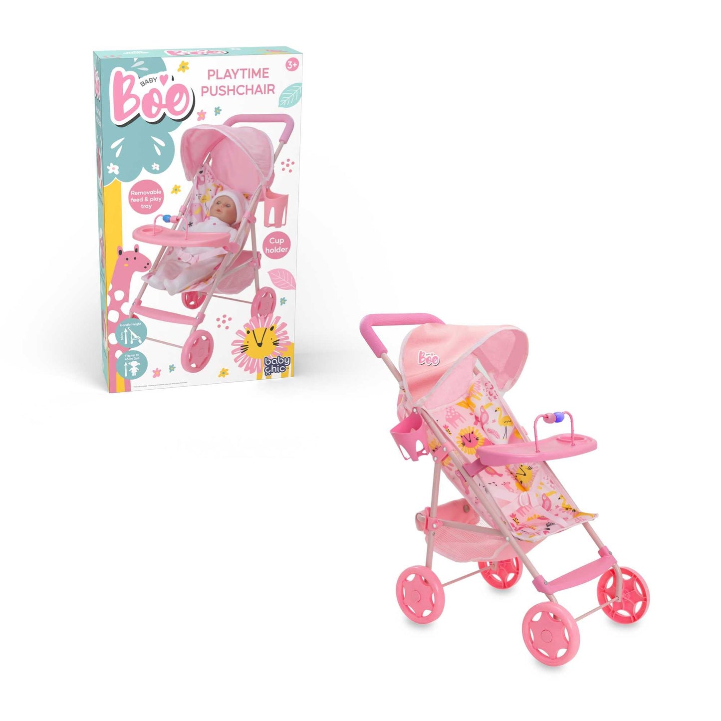 BabyBoo Jungle Playtime Dolls Pushchair