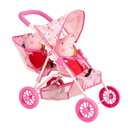 Peppa Pig Tandem Twin Doll Stroller