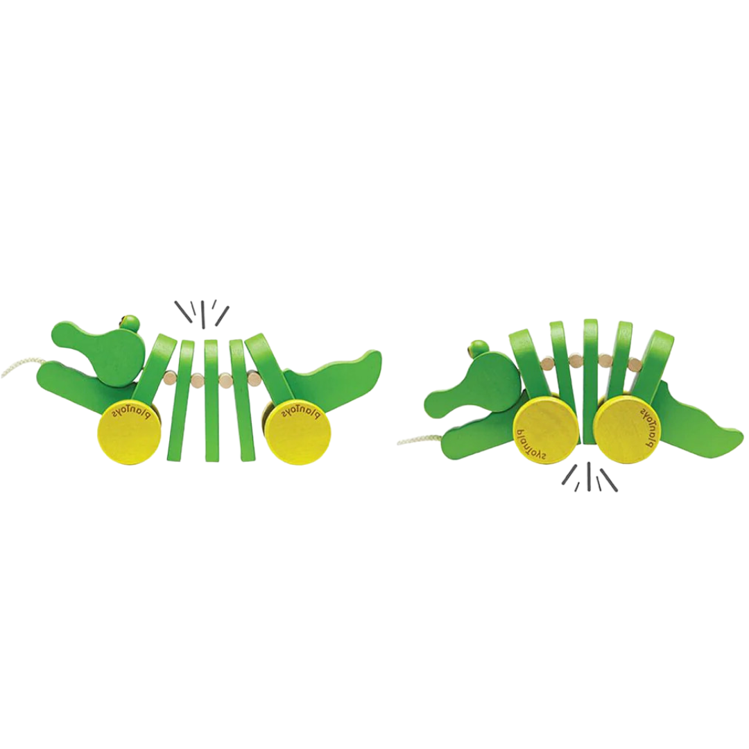 Dancing Alligator Wooden Pull Toy